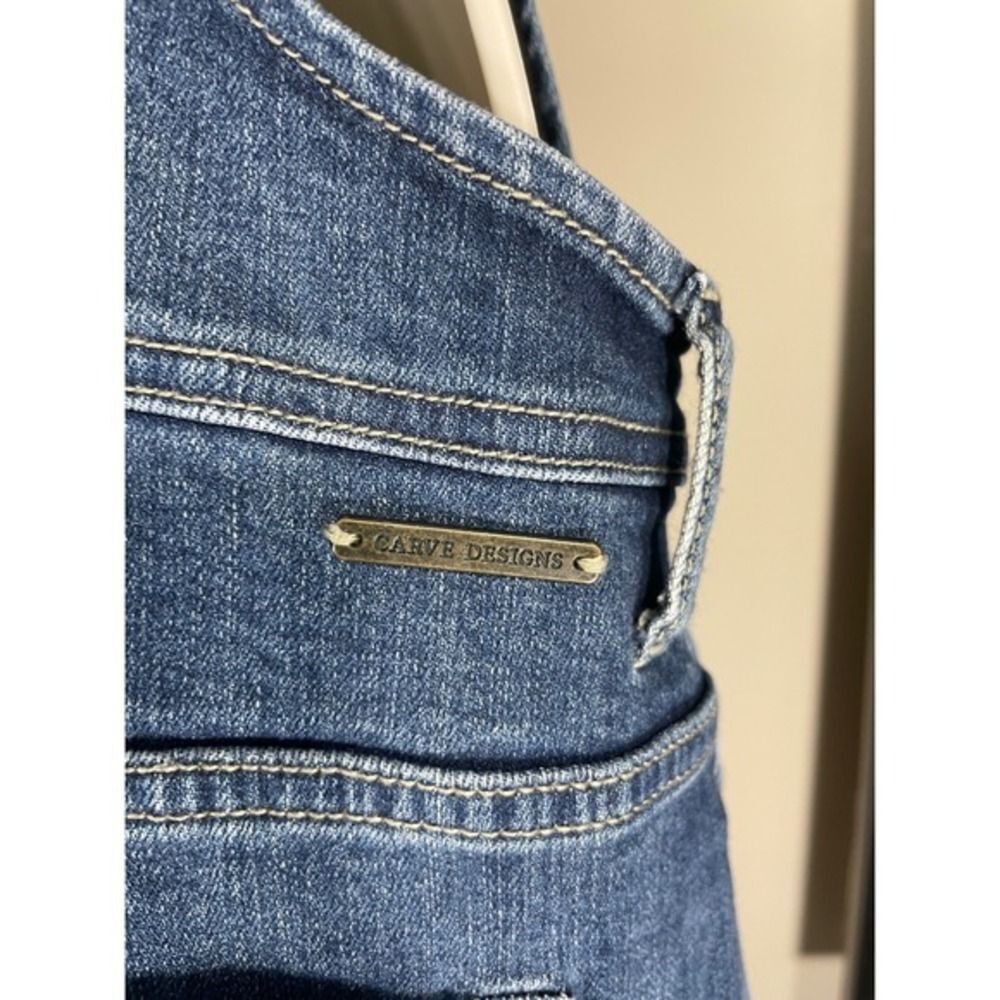 Carve Designs Denim Overalls W/ 8 Blue Organic Cotton Raw Hem LN/NWOT - Picture 4 of 16